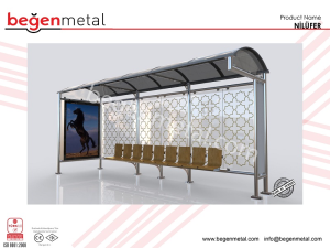 Stainless Bus Stop for Turkmenistan