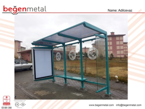 Metal Bus Stop with CityLight