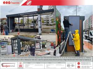 bus stop installation