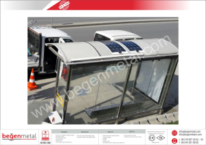 Solar Powered Bus Stop Production Turkey