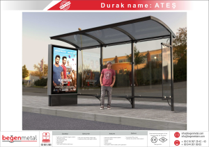 Bus Stop with Steel Construction