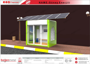 Solar Paneled, Air Conditioned Bus Shelter