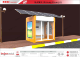 Bus Shelter with Solar Pannel System